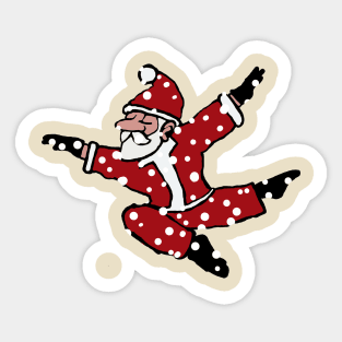 Dancing Santa 9 Sticker